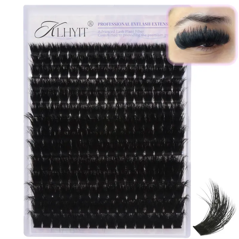 Sassy 200D Lash Clusters — 12-20mm Cluster Eyelash Extensions, 224pcs