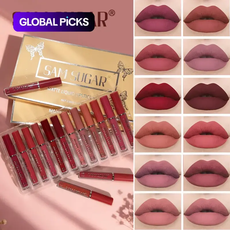 12-Piece Matte Liquid Lipstick Set